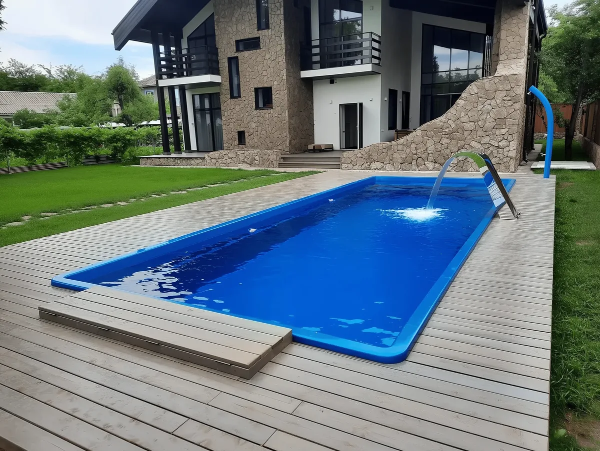 Композитный бассейн Laguna 9 — вид сверху в Благовещенске